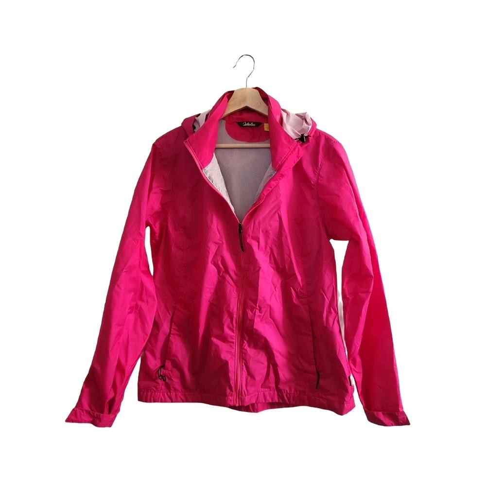 CABELA'S Women Large Pink Hooded Windbreaker/Rain Jacket